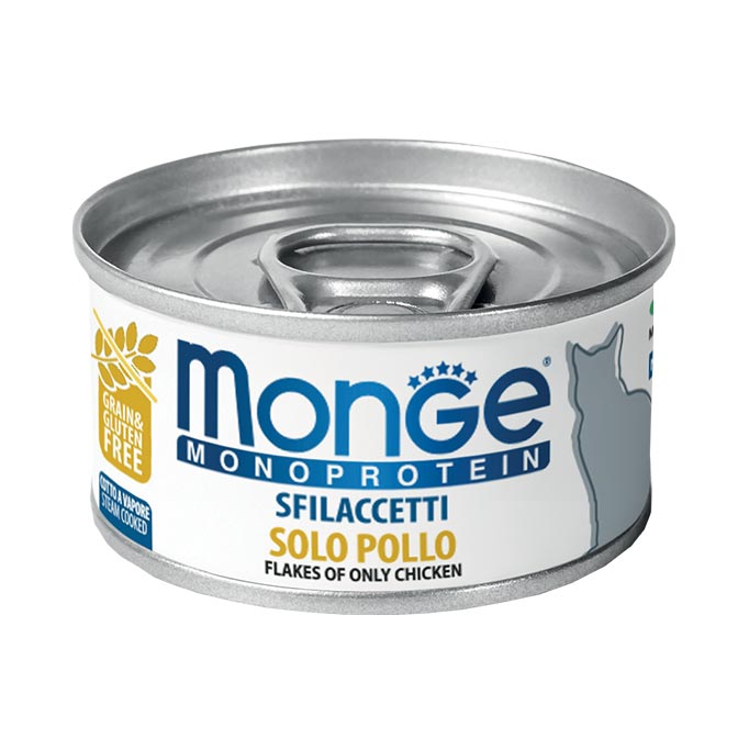 Monge Natural Superpremium Monoprotein – Sfilaccetti Solo Pollo 80g