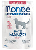 Monge Natural Superpremium Monoprotein – Paté Manzo Sterilised 85g