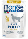 Monge Natural Superpremium Monoprotein – Paté Pollo Sterilised 85g