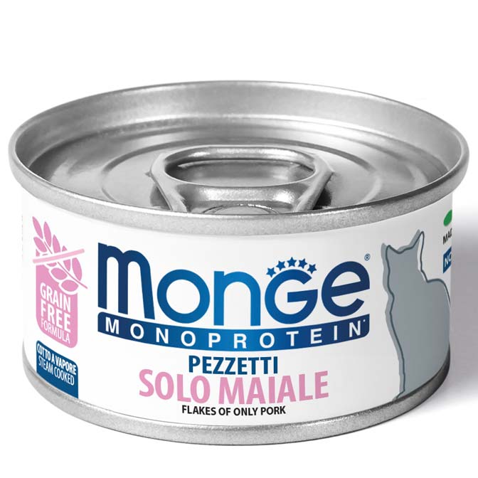 Monge Natural Superpremium Monoprotein – Pezzetti Solo Maiale 80g