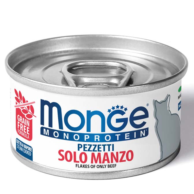 Monge Natural Superpremium Monoprotein – Pezzetti Solo Manzo 80g